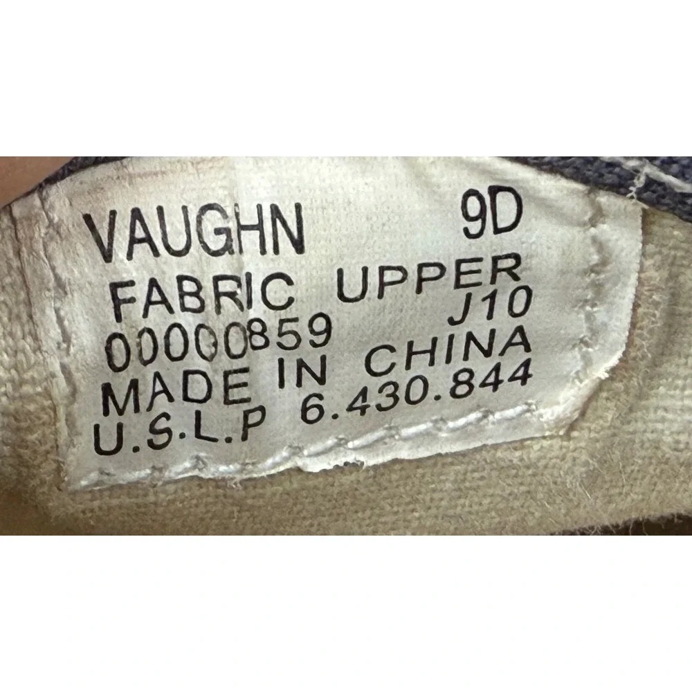 Polo Ralph Lauren‎ Vaughn Blue Canvas Casual Sneakers Shoes Mens Size 9D